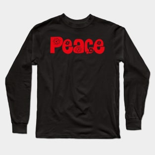 Peace flower power and love Long Sleeve T-Shirt